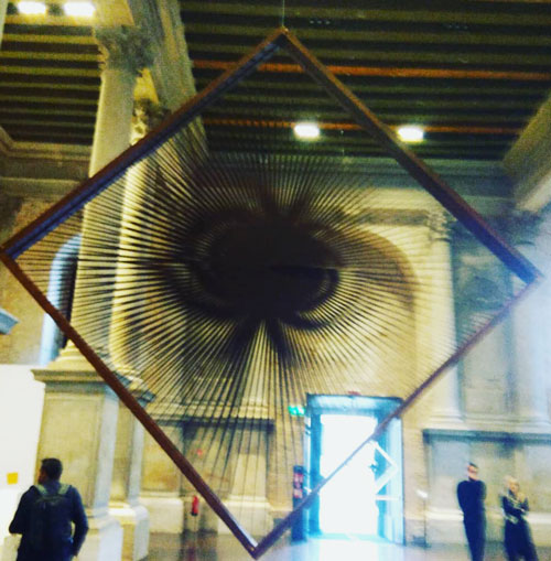 Alberto Biasi Torsioni Alcantara Venezia Biennale