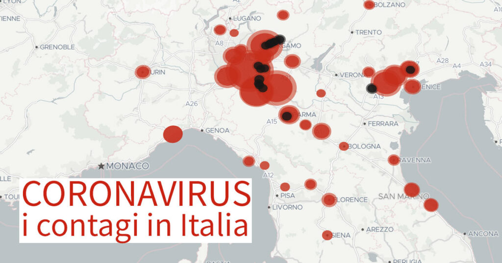 Coronavirus i contagi in Italia